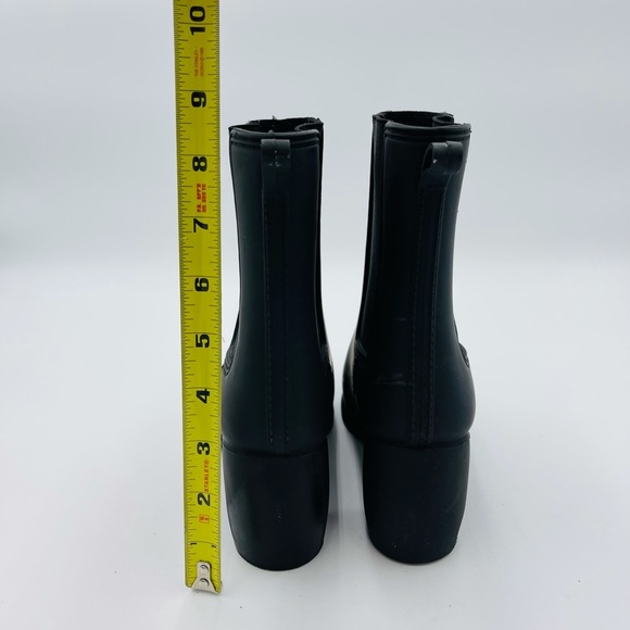 Jeffrey Campbell Havana Last Matte Black Heeled Waterpoof Rainboots - Picture 4 of 7